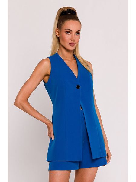 Made of emotion Kamizelka w kolorze niebieskim rozmiar: S. Niebieskie kamizelki damskie Made Of Emotion, s. Za 118.28 zł.