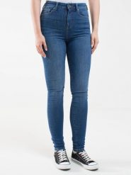 Jeansy damskie skinny niebieskie Clarisa 365. Niebieskie jeansy damskie Big Star, z podwyższonym stanem. W wyprzedaży za 279.99 zł.