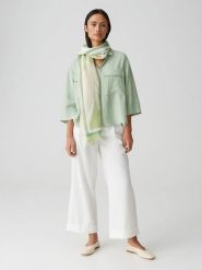 OPUS Szal "Aflume" w kolorze jasnozielonym rozmiar: onesize. Zielone szaliki i kominy damskie Opus, bez wzorów, z materiału. Za 73.99 zł.