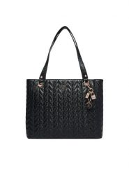 Guess Torebka 183370 Czarny. Czarne torebki klasyczne damskie Guess, z aplikacjami, ze skóry, bez dodatków. Za 607.99 zł.