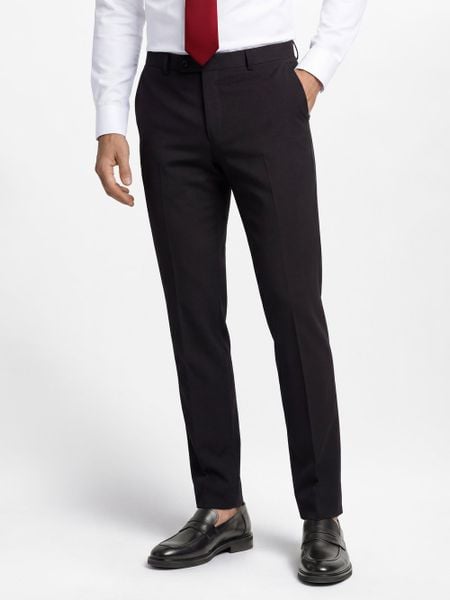 Finshley & Harding spodnie garniturowe Mężczyźni Regular Fit czarny, 58. Czarne spodnie wizytowe męskie Finshley & Harding, z syntetyku. Za 349.95 zł.