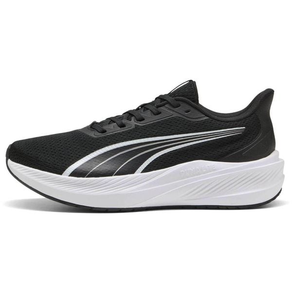 Buty sportowe Puma Dasher Lite. Białe buty sportowe na co dzień damskie Puma, bez wzorów, z materiału, do biegania. Za 390.00 zł.