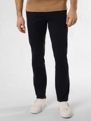 BOSS Orange Spodnie - Chino Slim Mężczyźni niebieski, 33-32. Niebieskie spodnie materiałowe męskie Boss Orange, bez wzorów, klasyczne. Za 599.95 zł.