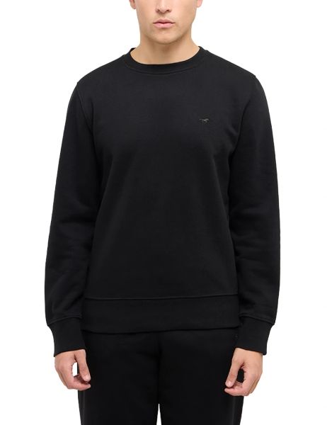 Męska Bluza Nierozpinana Mustang Style Clio Black 1017548 4142. Czarne bluzy bez kaptura męskie Mustang, l. Za 119.99 zł.