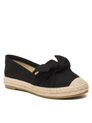 DeeZee Espadryle WS714-102 Czarny. Czarne espadryle damskie DeeZee, bez wzorów, z materiału, bez obcasa. Za 82.99 zł.