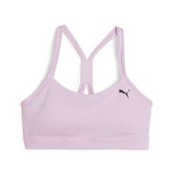 Biustonosz dla kobiet Puma 4Keeps Studio Ultrabare. Fioletowe biustonosze sportowe damskie Puma, bez wzorów, z elastanu. Za 163.35 zł.