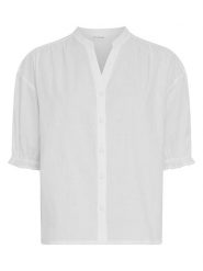 MOSS COPENHAGEN Bluzka w kolorze białym rozmiar: XL. Białe bluzki damskie MOSS COPENHAGEN, xl, bez wzorów, z bawełny, bez kołnierzyka, bez ramiączek. Za 219.95 zł.
