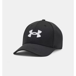 Czapka z daszkiem dla mężczyzn Under Armour Blitzing. Czarne czapki męskie Under Armour, bez wzorów, sportowe. Za 69.99 zł.