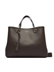 Emporio Armani Torebka EW000360 AF12036 M6458 Brązowy. Brązowe torebki klasyczne damskie Emporio Armani, bez wzorów, ze skóry, bez dodatków. Za 1,389.00 zł.