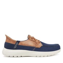 Mokasyny Skechers. Niebieskie mokasyny damskie Skechers. Za 229.99 zł.