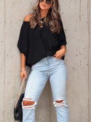 Milan Kiss Bluza w kolorze czarnym rozmiar: L. Czarne bluzy bez kaptura damskie Milan Kiss, l. Za 180.06 zł.