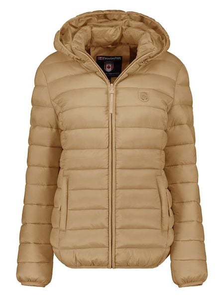 Canadian Peak Kurtka pikowana "Akitaleak" w kolorze jasnobrązowym rozmiar: XL. Brązowe kurtki damskie Canadian Peak, xl, bez wzorów, bez kaptura. Za 162.11 zł.