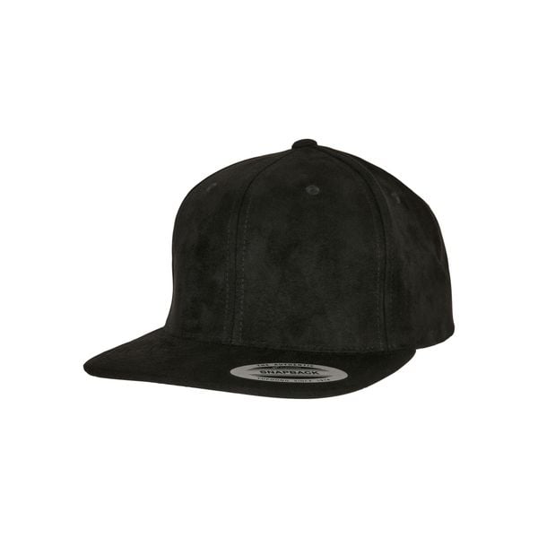 Zamszowa czapka snapback Flexfit. Czarne czapki męskie FLEXFIT, bez wzorów, ze skóry, eleganckie. Za 156.00 zł.