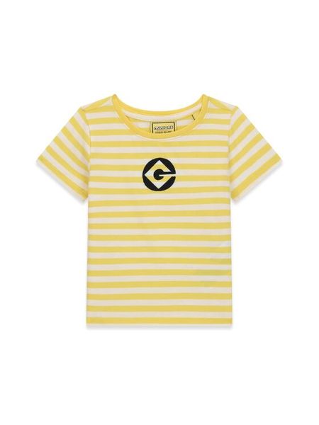 Guess Kids T-Shirt 183584 Żółty Classic Fit. Żółte koszulki dziewczęce Guess Kids, z aplikacjami, bez ramiączek. Za 114.99 zł.