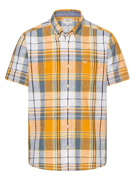 Camel Active Koszula - Regular fit - w kolorze żółtym rozmiar: 3XL. Żółte koszule męskie Camel Active, xl, bez wzorów, z bawełny, bez kołnierzyka, bez ramiączek. Za 119.95 zł.