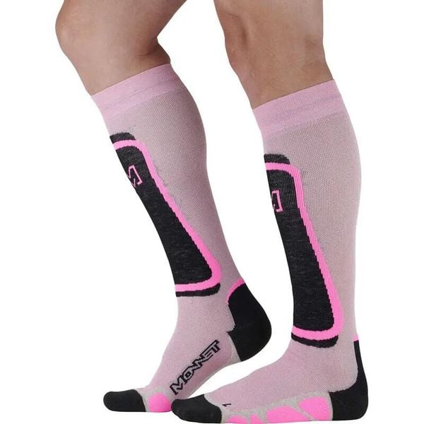 Skarpetki Monnet Fusion. Czerwone skarpetki damskie MONNET, bez wzorów. Za 224.50 zł.