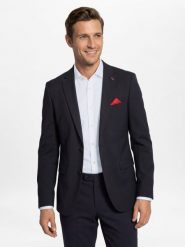 Finshley & Harding London kurtka modułowa - Brixdon Mężczyźni Slim Fit niebieski, 52. Niebieskie kurtki męskie Finshley & Harding London, m, z aplikacjami, z syntetyku, bez kaptura. Za 699.95 zł.
