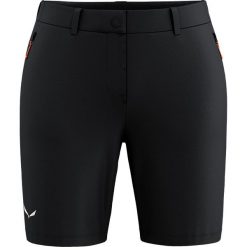 Damskie spodenki kompresyjne Salewa Puez Talvena DST. Czarne szorty damskie Salewa, bez wzorów, z materiału, klasyczne, z standardowym stanem. Za 239.99 zł.