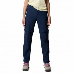Spodnie z odpinanymi nogawkami damskie Columbia Leslie Falls Convertible Pant. Niebieskie spodnie dresowe damskie Columbia, na lato, l, bez wzorów. Za 299.99 zł.