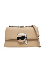 KARL LAGERFELD Torebka A1W30498 Beżowy. Brązowe torebki klasyczne damskie Karl Lagerfeld, bez wzorów, ze skóry, wizytowe, bez kołnierzyka, bez ramiączek. Za 769.99 zł.