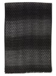 GRAAF Szalik męski Mężczyźni wiskoza czarny|szary wzorzysty, ONE SIZE. Czarne szaliki męskie GRAAF, bez wzorów, z wiskozy. Za 179.95 zł.