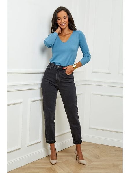 L'armoire de Suzette Sweter w kolorze niebieskim rozmiar: 38/40. Niebieskie swetry klasyczne damskie L'armoire de Suzette, l, z kaszmiru, bez kołnierzyka. Za 126.45 zł.