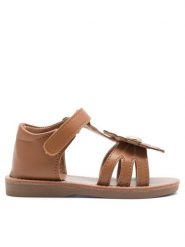 Nelli Blu Sandały CM220804-5 Brązowy. Brązowe sandały dziewczęce Nelli Blu, z syntetyku, bez zapięcia. Za 99.99 zł.