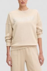 GUESS Beżowa damska bluza Primula. Brązowe bluzy bez kaptura damskie Guess, s. W wyprzedaży za 329.99 zł.