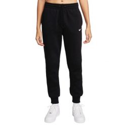 Spodnie damskie Nike Sportswear Phoenix Fleece Mid-Rise. Czarne spodnie dresowe damskie Nike, xs, bez wzorów. Za 249.99 zł.