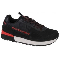 Buty Big Star Shoes M LL174377 czarne. Czarne buty sportowe na co dzień męskie z gumy, bez zapięcia. Za 326.18 zł.