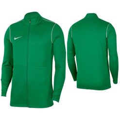 Bluza piłkarska męska Nike Dry Park 20 Dri-Fit rozpinana bez kaptura ze stójką. Zielone bluzy bez kaptura męskie Nike, bez wzorów, sportowe, bez kołnierzyka, bez ramiączek. Za 117.00 zł.