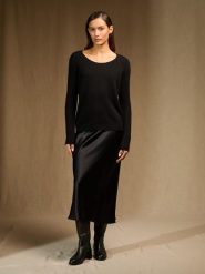 Perfect Cashmere Kaszmirowy sweter "Kelley" w kolorze czarnym rozmiar: XL. Czarne swetry klasyczne damskie Perfect Cashmere, xl, z kaszmiru, bez kołnierzyka. Za 521.99 zł.