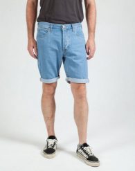 LEE 5 Pocket Short MĘSKIE SZORTY JEANSOWE LIGHT STONE L73EJLVL 112120447. Szorty męskie Lee, z jeansu, bez kołnierzyka. Za 169.99 zł.