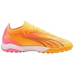 Buty piłkarskie Puma Ultra Match Tt M 107757 03 pomarańczowe. Brązowe buty fitness męskie do piłki nożnej. Za 458.39 zł.