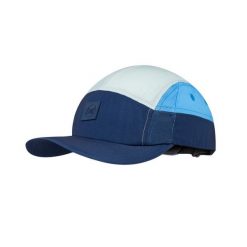 Czapka z daszkiem BUFF 5 PANEL GO CAP DOMUS DOMUS DARK DENIM. Niebieskie czapki męskie Buff, bez wzorów, z denimu, eleganckie. Za 149.99 zł.