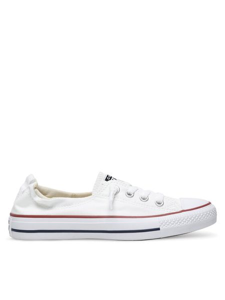 Converse Trampki Chuck Taylor All Star Shoreline Slip 537084C Biały. Białe trampki i tenisówki damskie Converse, bez wzorów, z materiału. Za 239.99 zł.