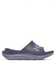 Hoka Klapki Ora Athletic Slide 1155154 Fioletowy. Fioletowe kalosze damskie HOKA, bez wzorów, z syntetyku, bez obcasa. Za 249.99 zł.