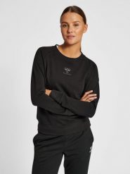 Bluza damska Hummel Icons. Czarne bluzy sportowe damskie HUMMEL, na wiosnę, s, bez wzorów, z bawełny, bez ramiączek, długie, bez kaptura. Za 252.50 zł.