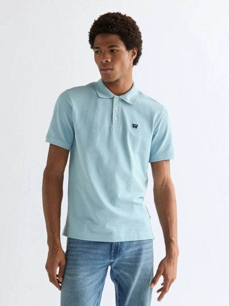 MESKA KOSZULKA WRANGLER POLO SHIRT FORGET ME NOT 112378001. Koszulki polo męskie Wrangler, xl, bez wzorów, bez ramiączek. Za 99.99 zł.