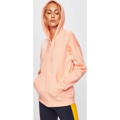 Adidas Performance - Bluza. Czerwone bluzy z kapturem damskie adidas Performance, l, z bawełny. Za 269.90 zł.