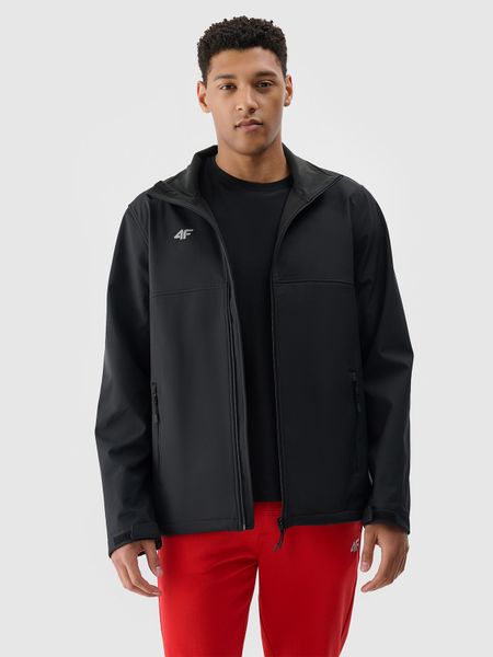 4F Softshell wiatroodporny membrana 5000 męski - czarny 3XL. Czarne kurtki softshell damskie 4f, m, bez wzorów, z dzianiny, bez kaptura. Za 229.99 zł.