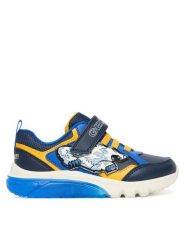 Geox Sneakersy J Ciberdron J56LBB 054CE C0657 S Granatowy. Niebieskie buty sportowe chłopięce Geox, ze skóry, bez zapięcia. Za 199.99 zł.