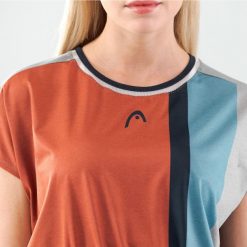 Koszulka z krótkim rękawem damska PADEL Crop Top. Brązowe bluzki damskie HEAD, m, bez wzorów, bez kołnierzyka. W wyprzedaży za 220.00 zł.