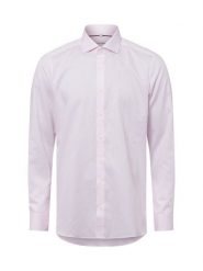 Olymp Level Five OLYMP - koszula biznesowa Mężczyźni Slim Fit Bawełna różowy|biały, 39. Białe koszule męskie Olymp Level Five, m, bez wzorów, z bawełny, bez kołnierzyka, bez ramiączek. Za 329.95 zł.