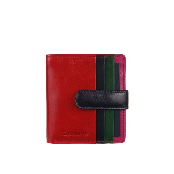 Mały damski portfel Canaletto z naturalnej skóry licowej w kilku kolorach – kompaktowy i funkcjonalny PD1042cw1. Portfele damskie bez wzorów, ze skóry. Za 135.00 zł.