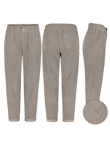 Sublevel Spodnie w kolorze szarym rozmiar: XXL. Szare spodnie materiałowe damskie Sublevel, bez wzorów, z materiału, z podwyższonym stanem. Za 104.64 zł.