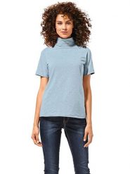 Heine Koszulka w kolorze błękitnym rozmiar: 40. Niebieskie bluzki damskie Heine, bez wzorów, bez kołnierzyka. Za 69.99 zł.