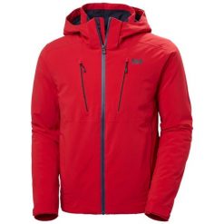 Kurtka narciarska Helly Hansen Alpha 4.0. Czerwone kurtki męskie Helly Hansen, l, bez wzorów, z elastanu, bez kaptura. Za 1,599.20 zł.