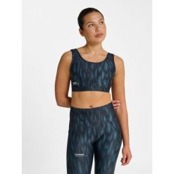 Biustonosz dla kobiet Hummel Aop Intensity. Niebieskie biustonosze HUMMEL, bez wzorów. Za 203.50 zł.