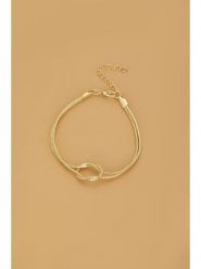 Atelier MIU Pozłacana bransoletka z elementem ozdobnym rozmiar: onesize. Żółte bransoletki damskie atelier MIU, pozłacane. Za 34.99 zł.